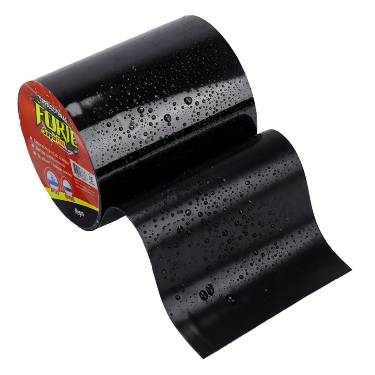 Huincha Tapagotera Cinta Parche Piscina Pvc Multiuso Negra 0