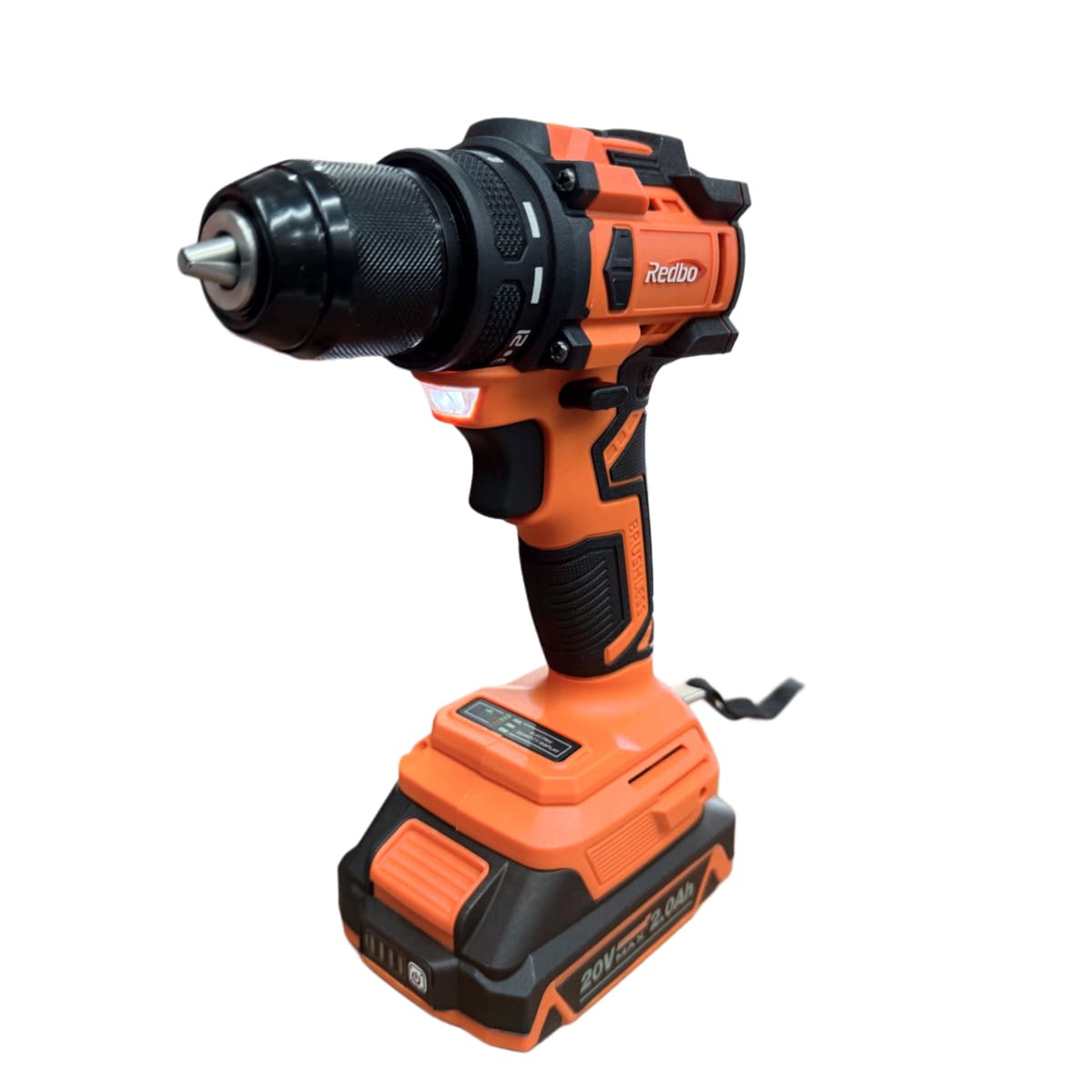 TALADRO ATORNILLADOR 20V MOTOR BRUSHLESS REDBO + 2BAT Y ACCESORIOS RB-20BLSS4