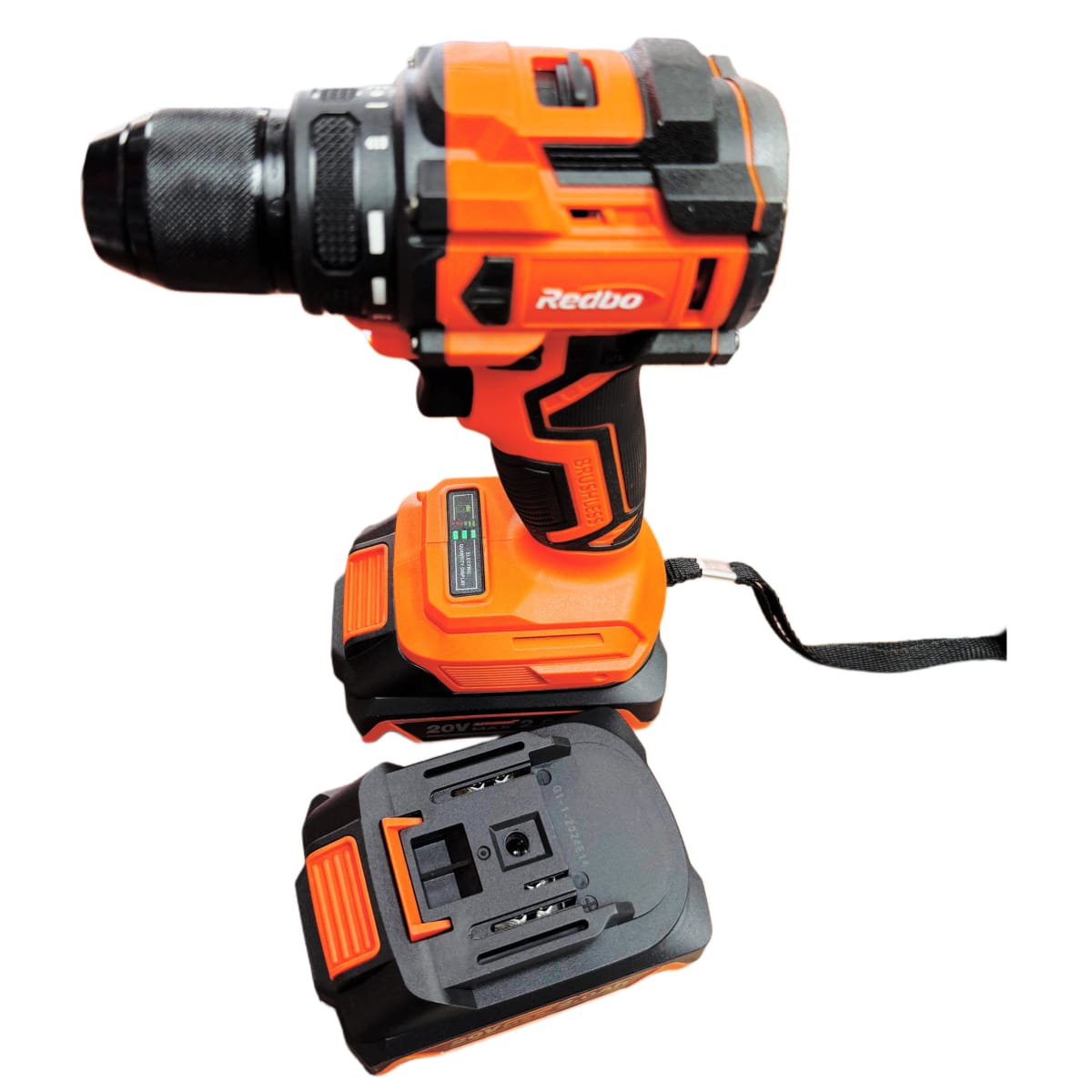 TALADRO ATORNILLADOR 20V MOTOR BRUSHLESS REDBO + 2BAT Y ACCESORIOS RB-20BLSS3