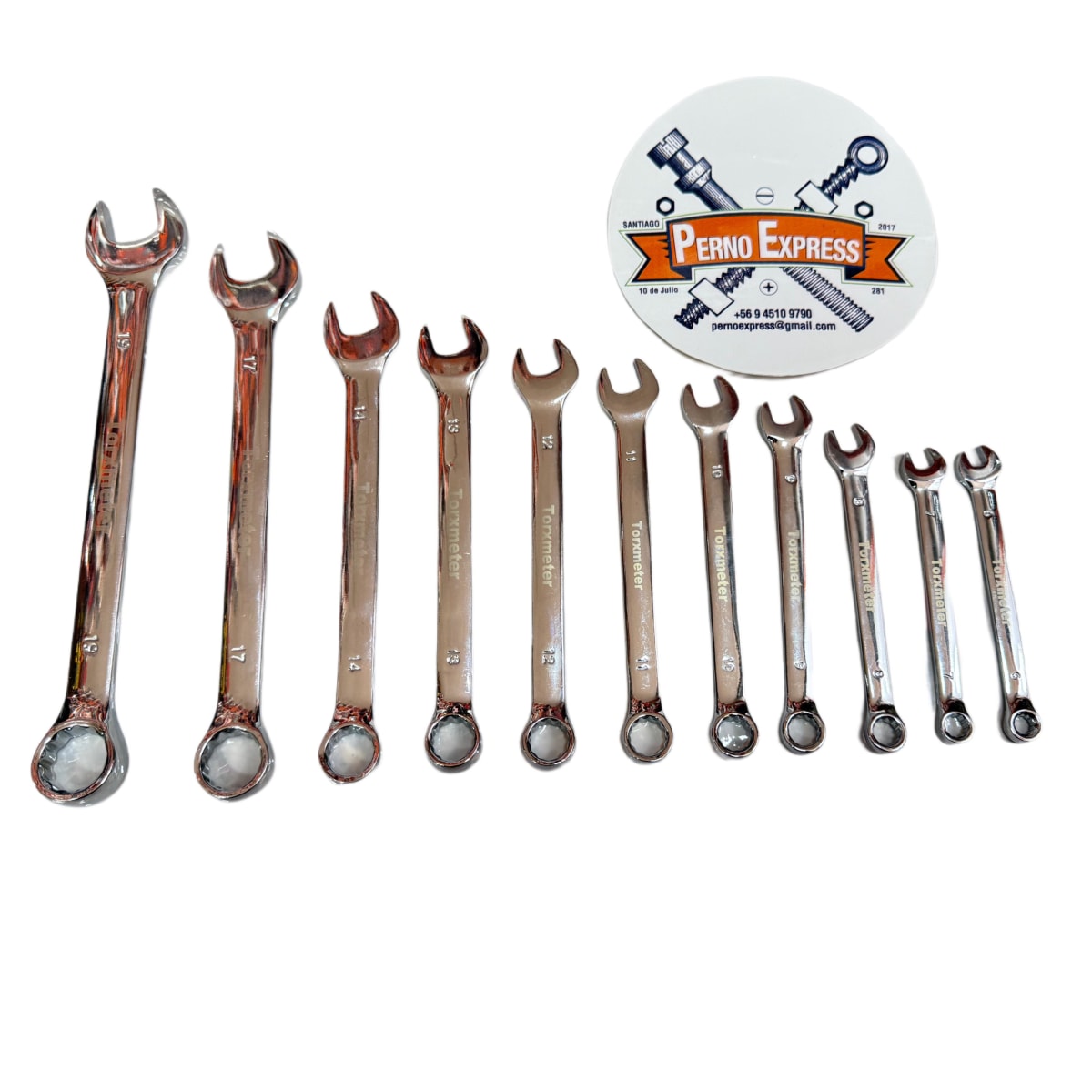 JUEGO LLAVE PUNTA CORONA 6 A 19 DE 11 PCS ALTA CALIDAD TORXMETER2