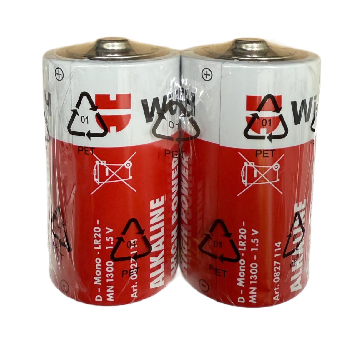PILAS ALCALINAS (D) PACK 2 UND WURTH 1.5V LR203
