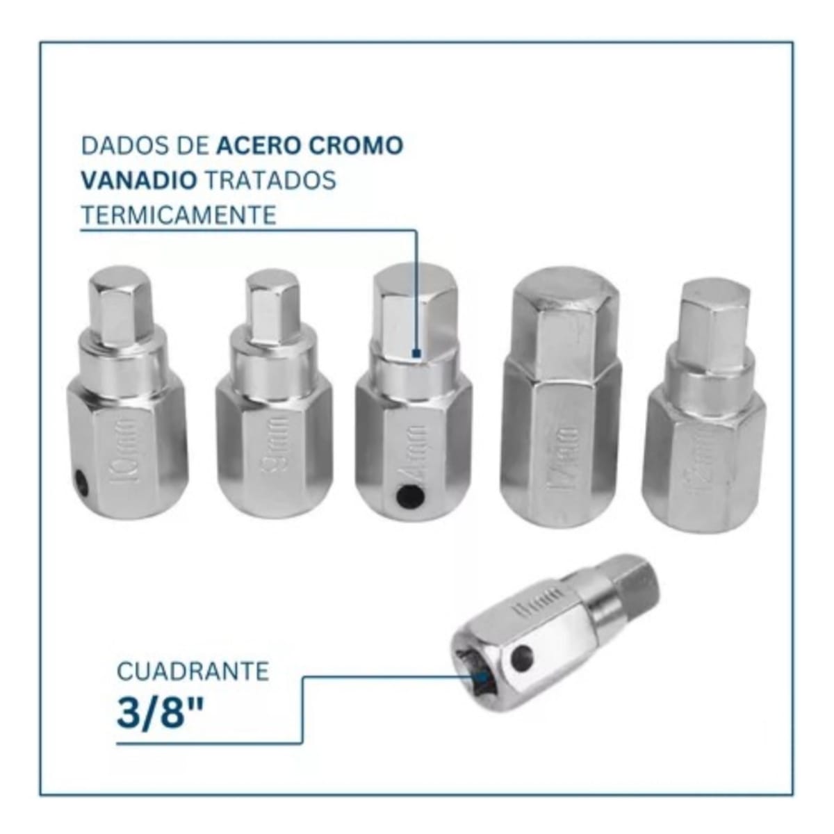 SET DADOS PARA TAPON DE CARTER HEXGONALES Y CUADRADOS5