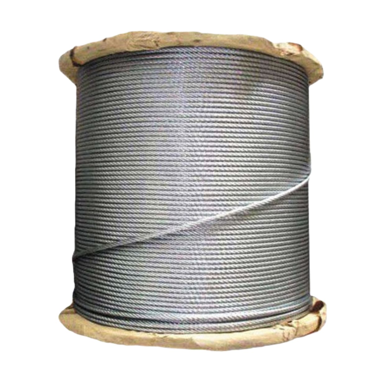 PIOLA CABLE DE ACERO 1/4 - 6mm GALVANIZADO  6X19 ROLLO 100MTS4