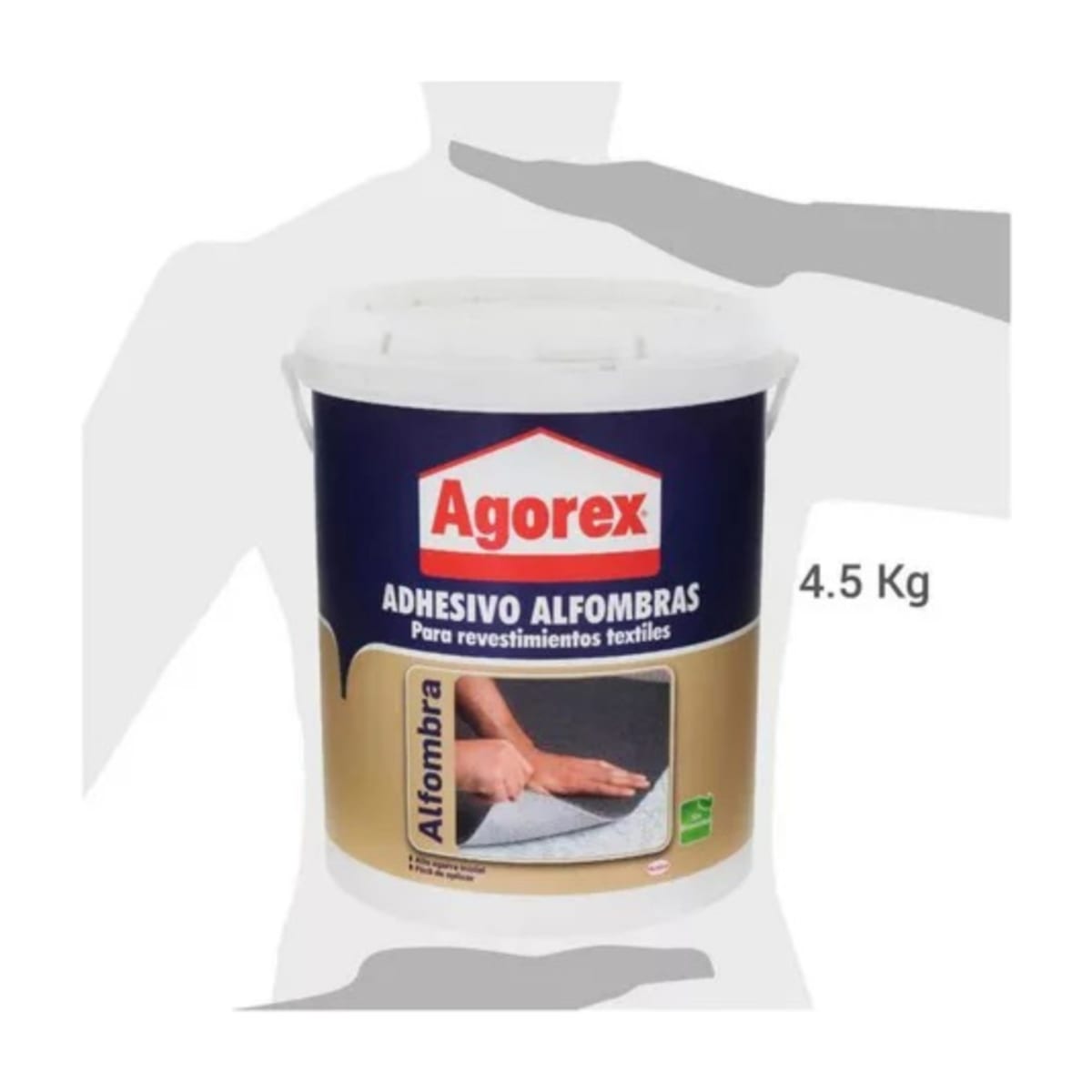 Pegamento Adhesivo Para Revestimientos Agorex Alfombra 4,5kg4