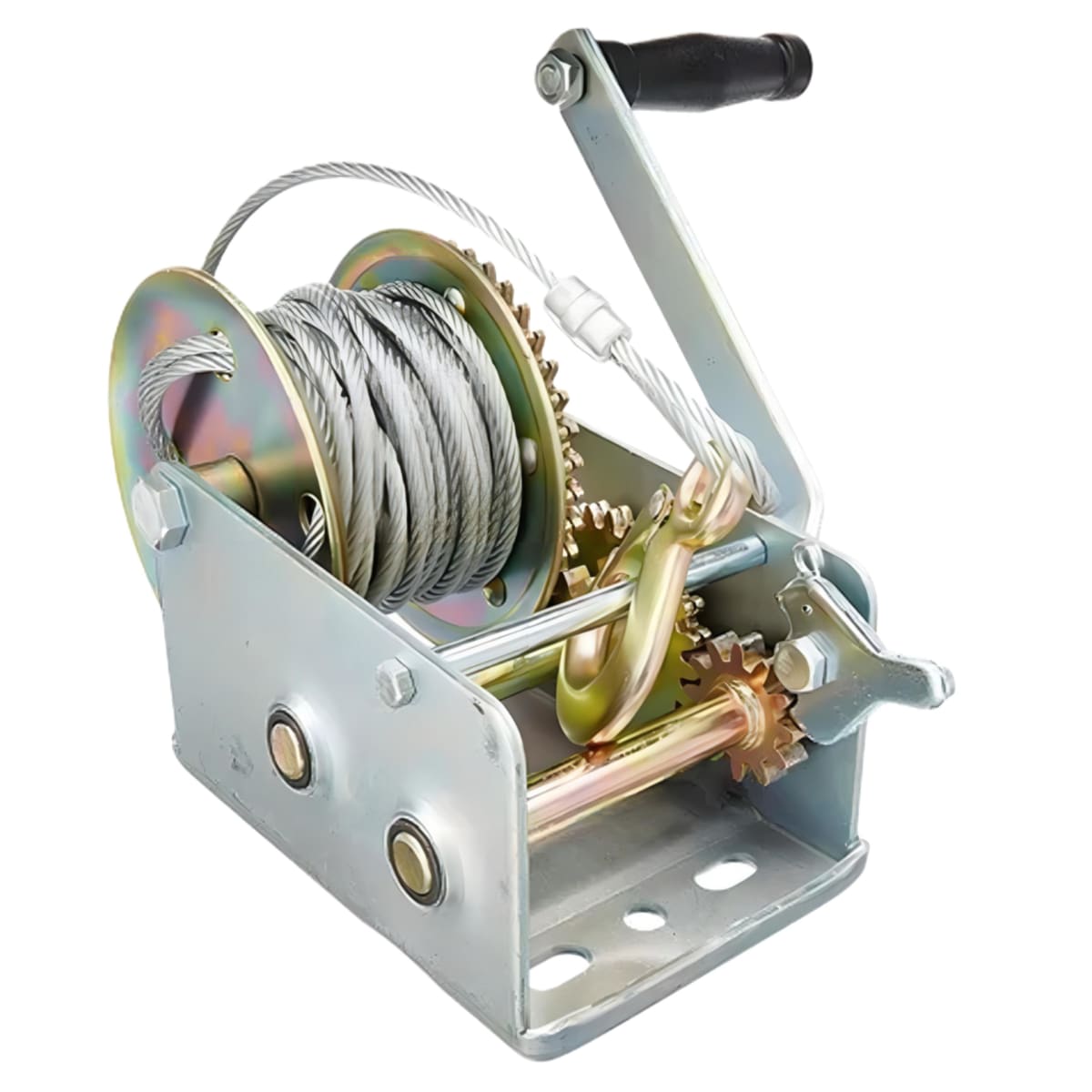 Tecle (malacate) De Manivela 1100 Kg Con Cable4