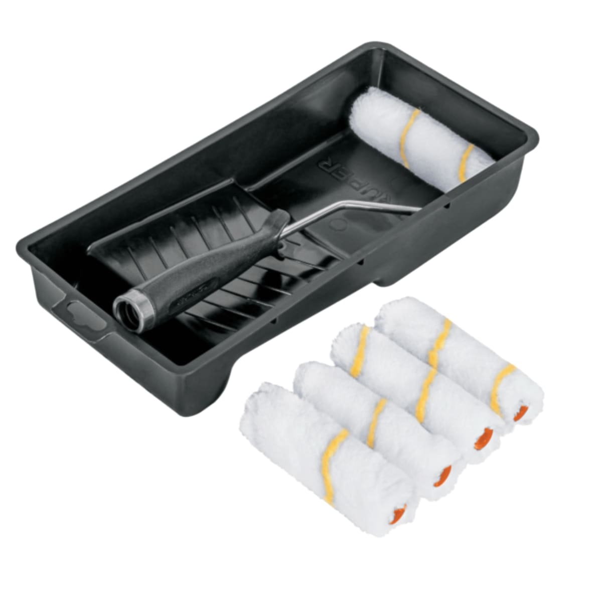 Kit De Rodillo Para Pintar, Maneral, Charola Y Felpa 15023 Truper 0