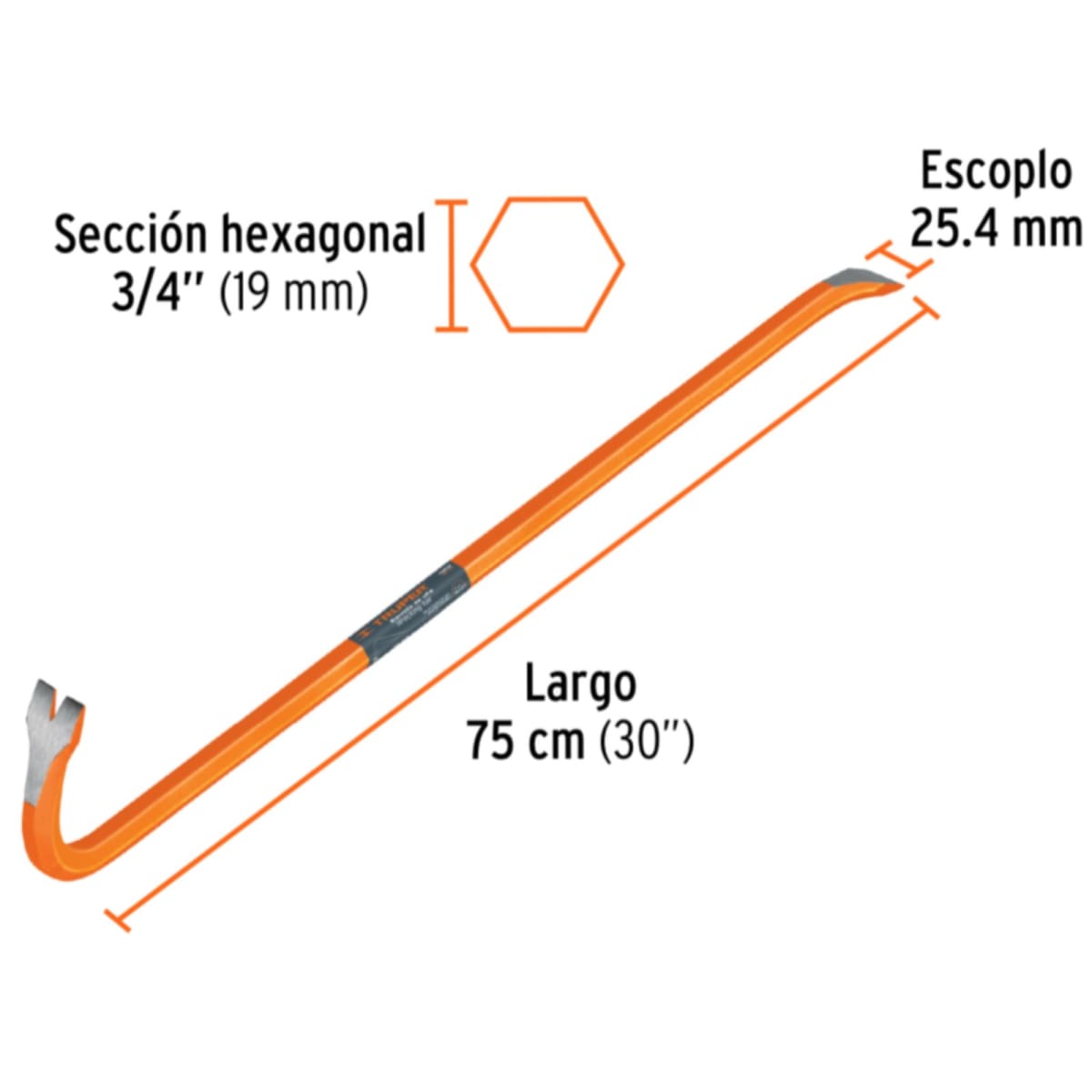Diablo Saca Clavos 3/4x60cm Pata De Cabra Truper2