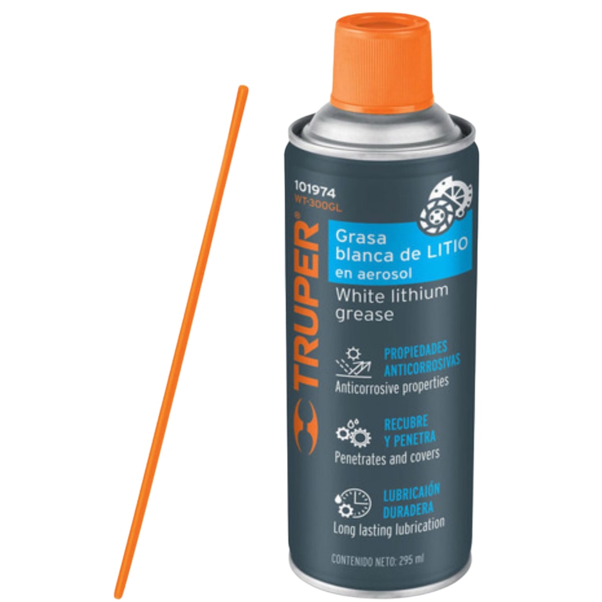 Grasa Blanca De Litio En Aerosol 295ml Spray Truper2