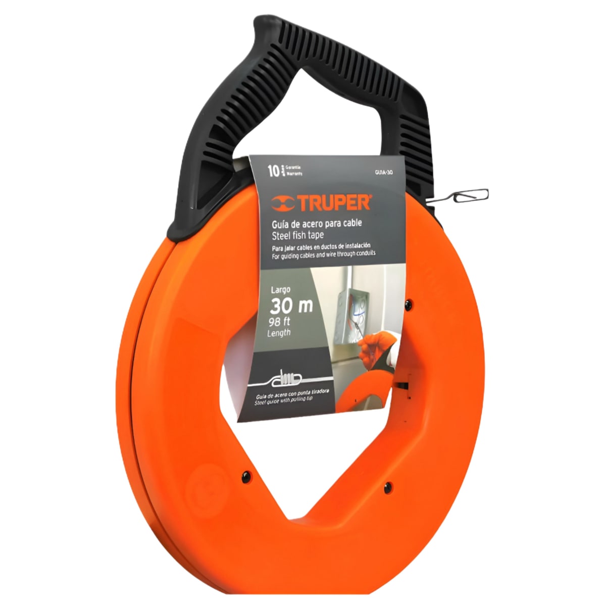 Laucha Guia Pasacables Acero Con Punta Tiradora 15mts Y 30mts Truper3