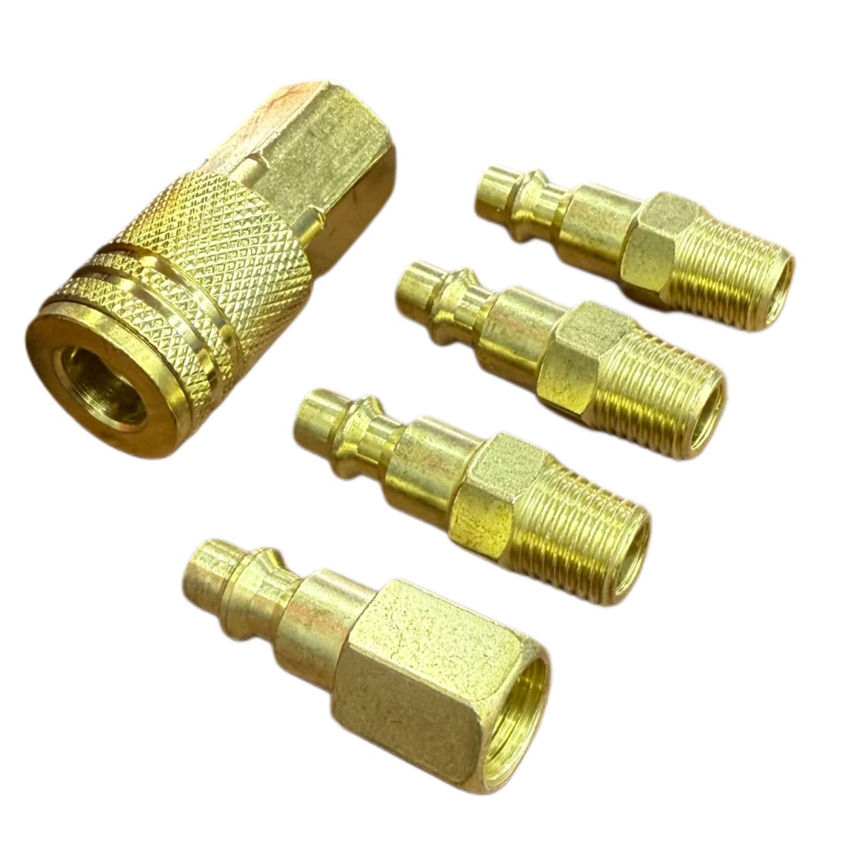 Set 5 Accesorios Acople Rápido Compresor 0