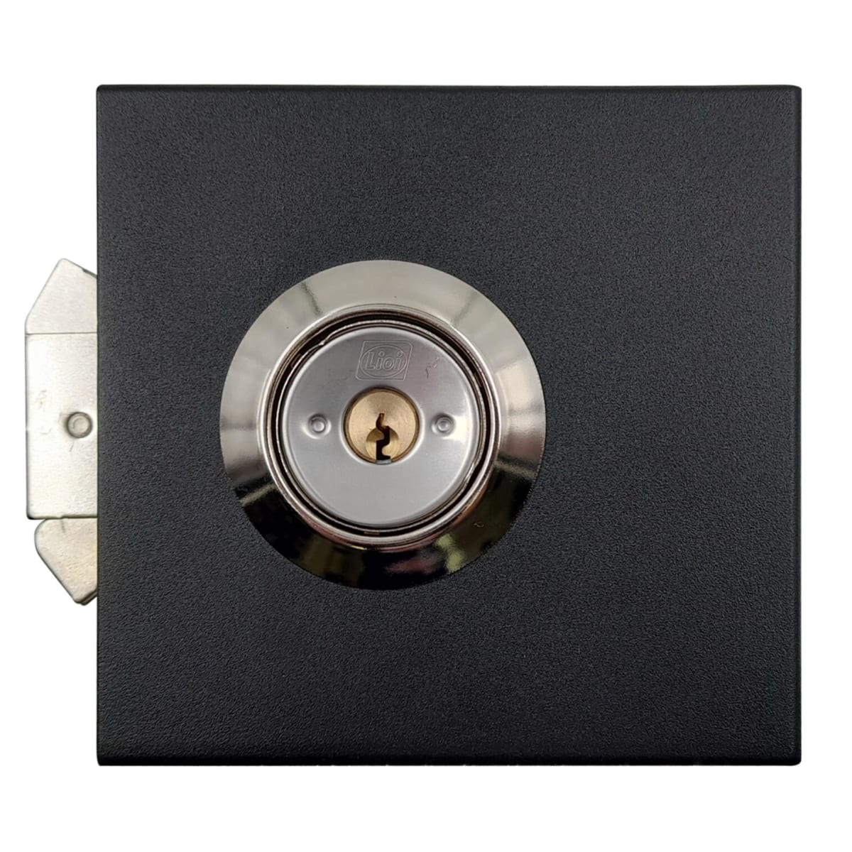 Chapa Cerradura Sobreponer Cangrejo 30mm Porton Corredera Con Caja