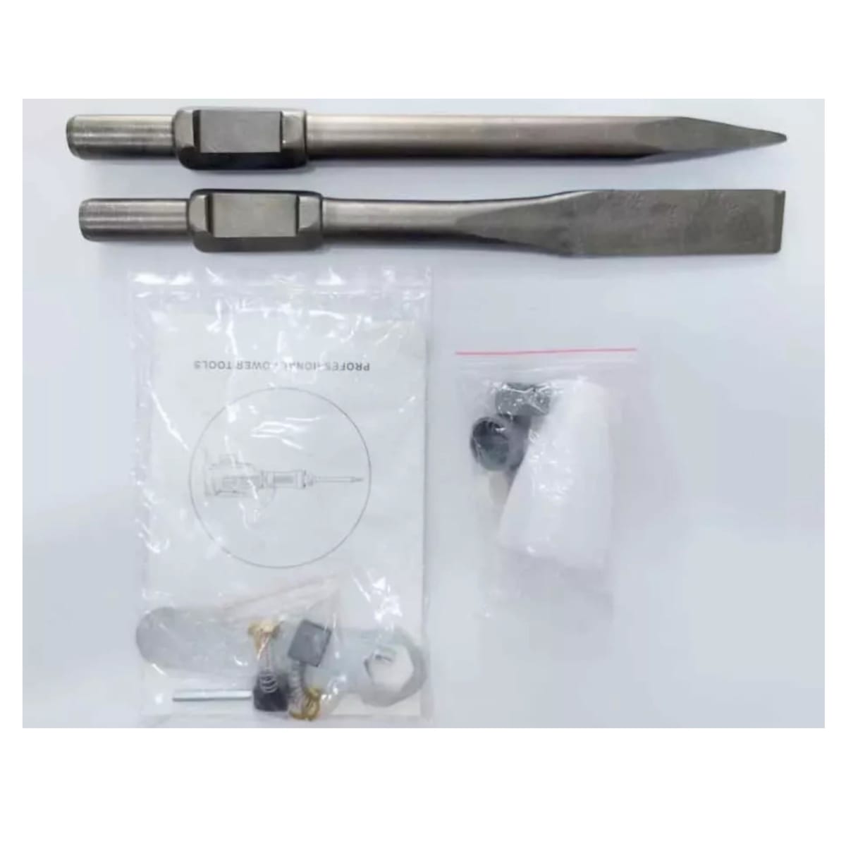 Martillo Demoledor Cango 15kg 2400w Toma Hexgonal + Punto + Cincel4