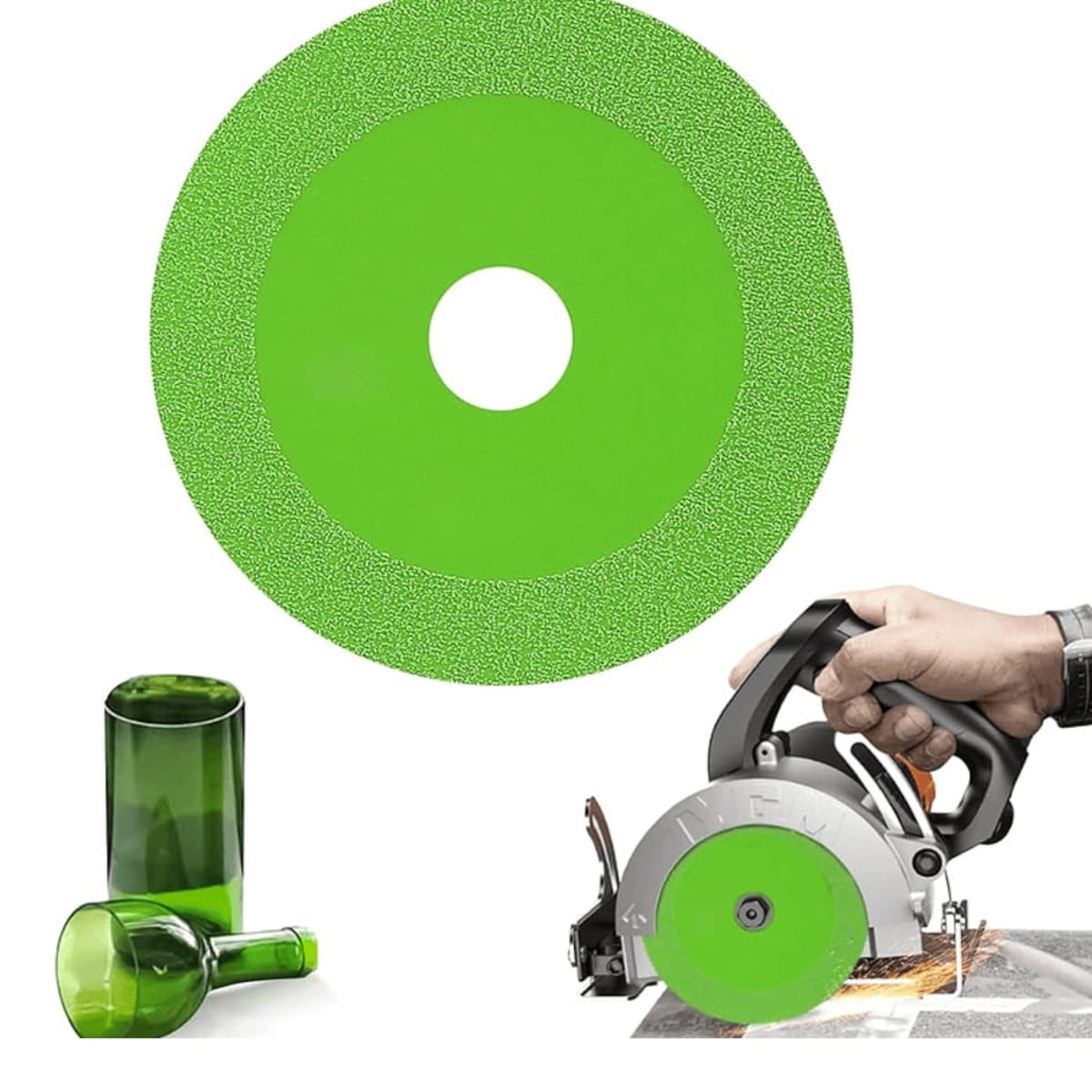 Disco Corte De Vidrio 4 pulg Para Amoladora o Galletero Angular Diamantado 0