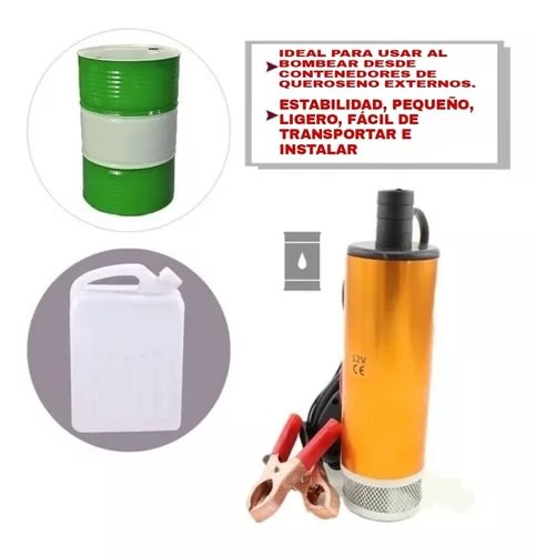 Bomba Trasvasije 12v Petroleo Agua Bencina Combustible Diesel3