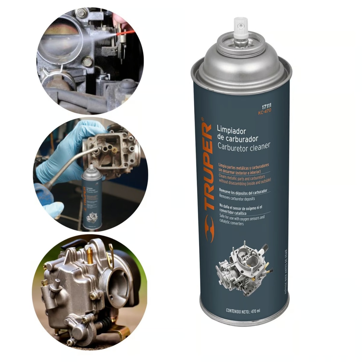 SPRAY LIMPIADOR DE CARBURADOR 470ML TRUPER2