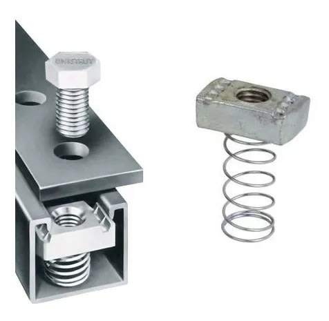 Tuerca Riel Con Resorte 1/4 - 20H Unc Zincada Pack 10Und2