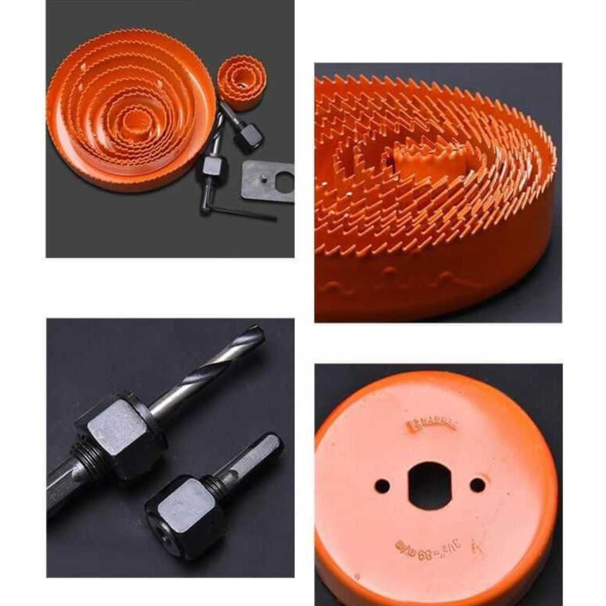 Juego Sierra Copa 16pcs Para Madera Cerradura Puestas Harden4