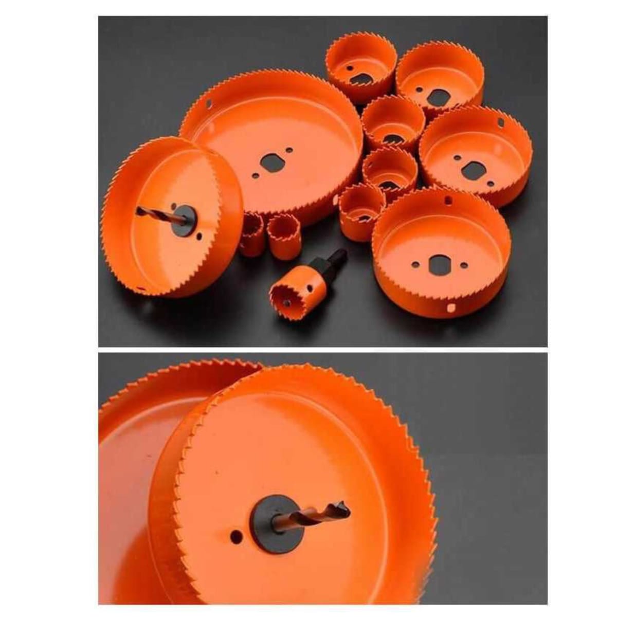 Juego Sierra Copa 16pcs Para Madera Cerradura Puestas Harden3