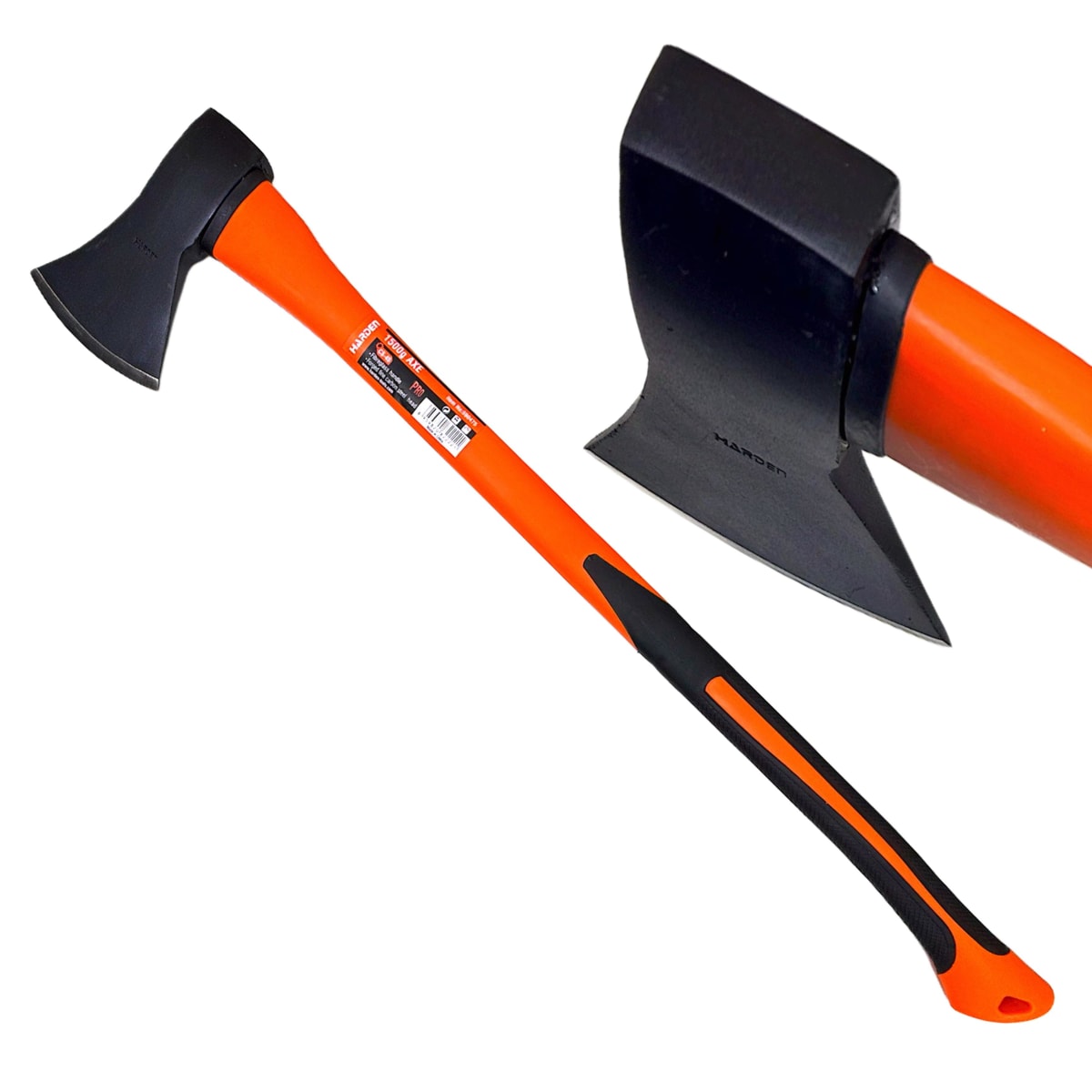 Hacha 1500grs Acero Al Carbono Con Mango Largo De Fibra 0