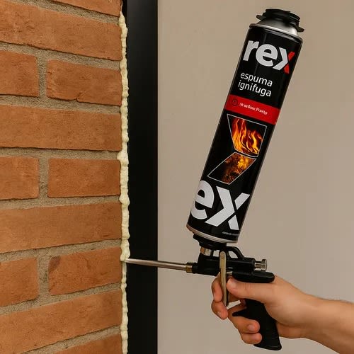 Espuma expansiva Ignifuga para pistola 750 ml marca rex2