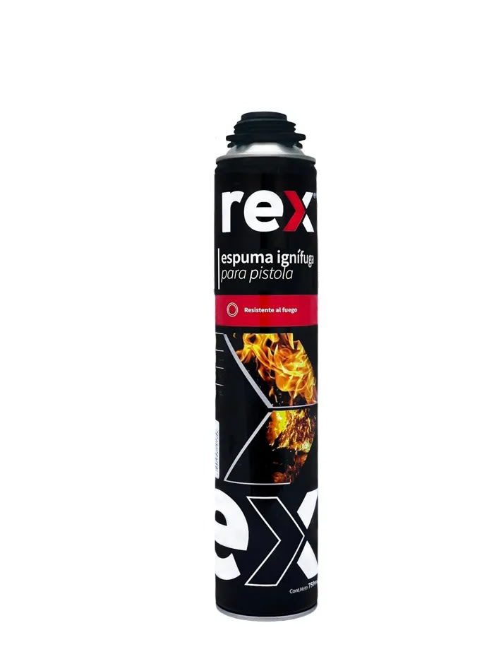 Espuma expansiva Ignifuga para pistola 750 ml marca rex 0