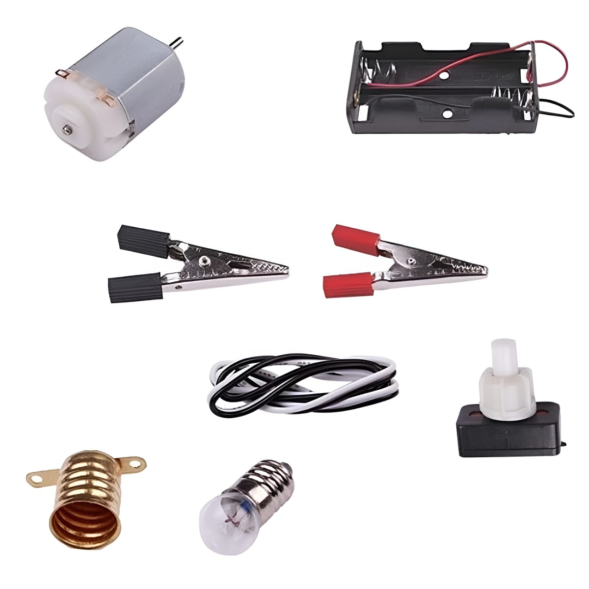 Kit Circuito Electrico Escolar 8 Piezas Proyecto Electrico2