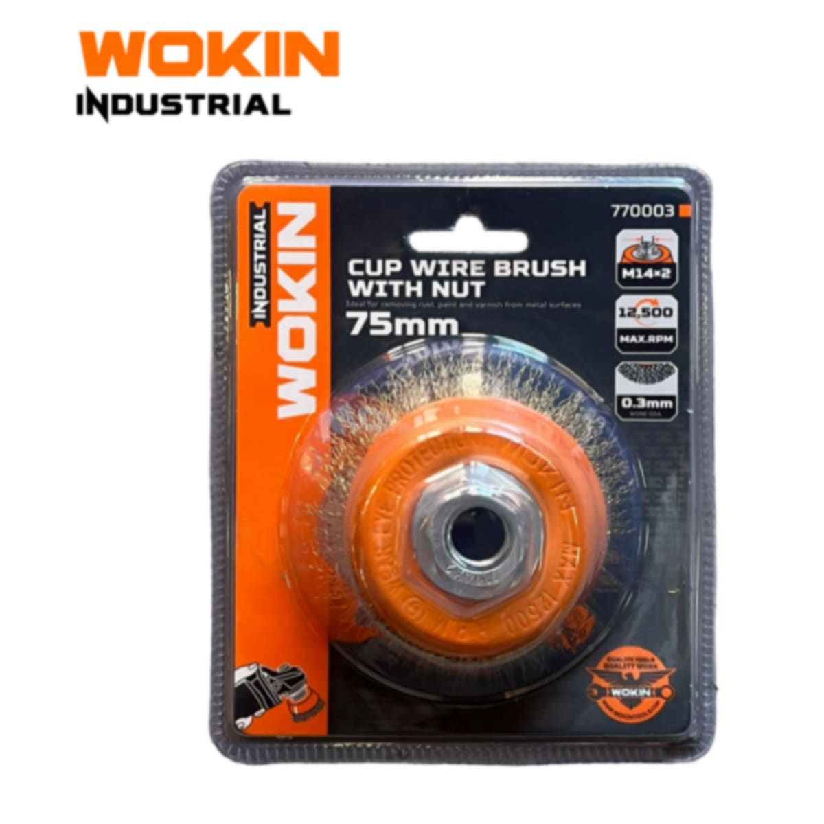 Grata Copa Bronce 3puLG Chascon Ondulado M14 Galletero Wokin2