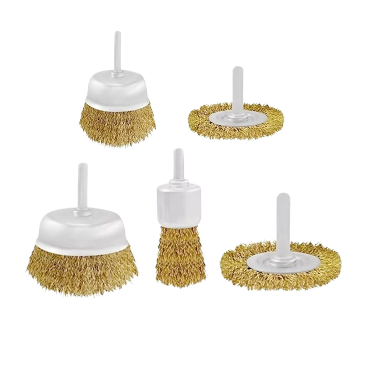 Set Gratas Chascon Para Taladro 5 Piezas Bastago 1/4 Bronce Wokin3