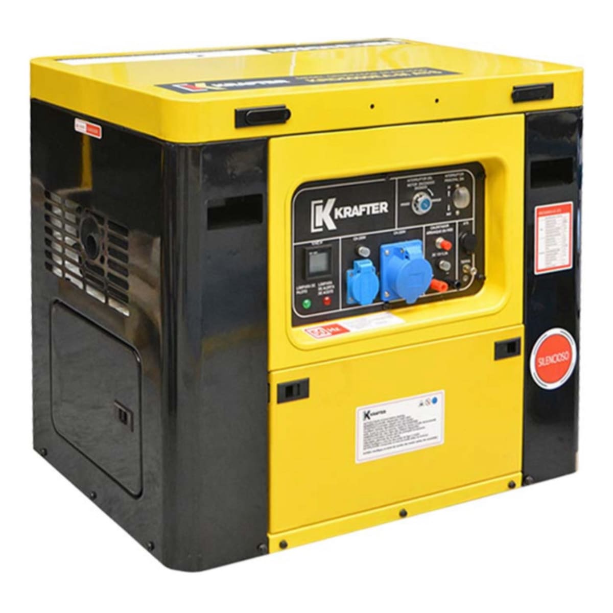 Generador Electrico Insonoro 6kva Krafter Krd5000ei-m Diesel Con (ATS)2