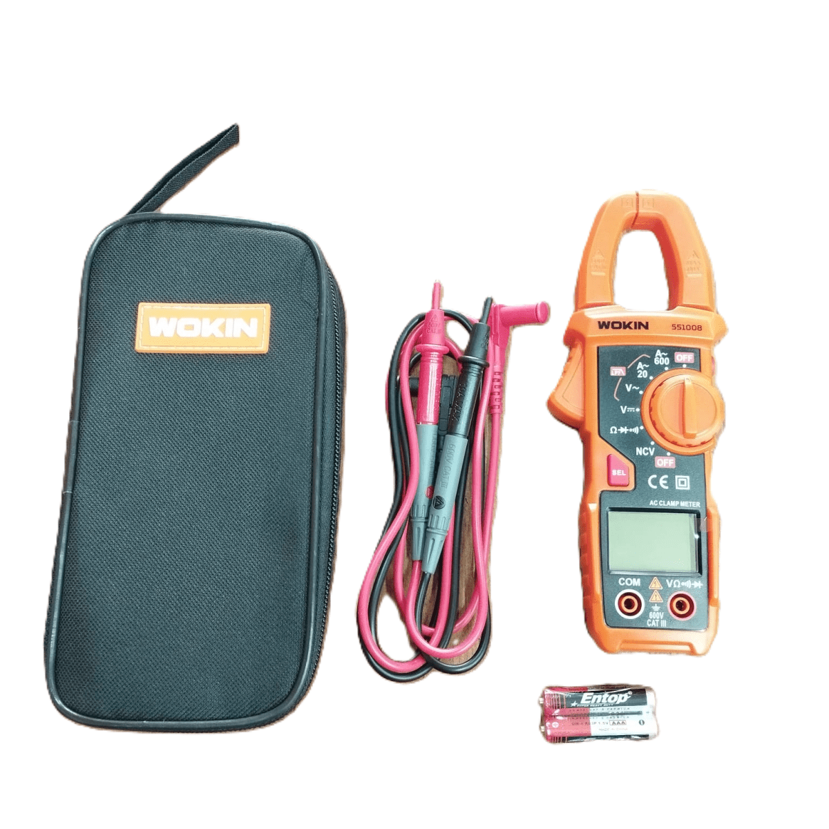 Multitester Digital C/pinza Amperimetrica Cat III 600V Wokin 0