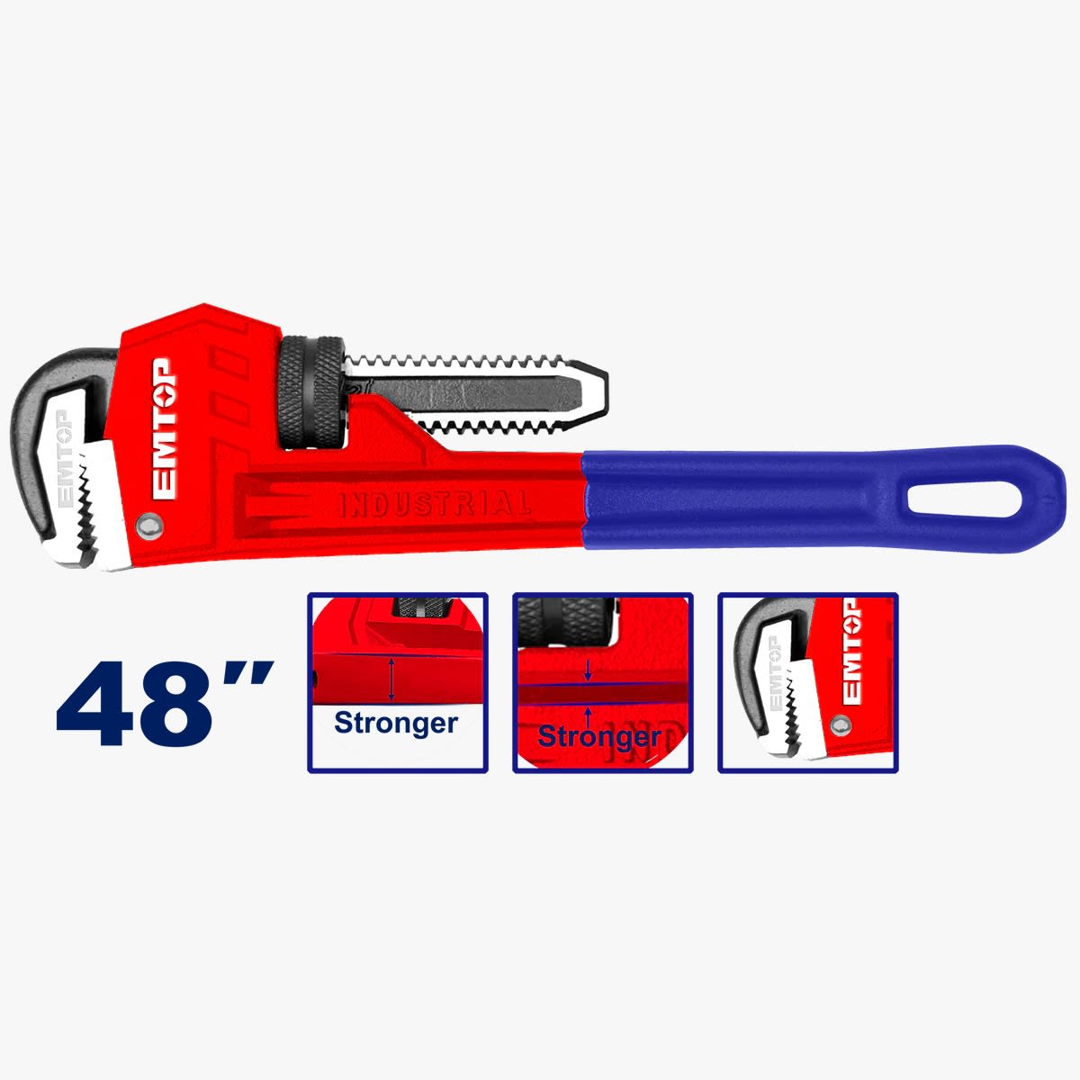 Llave Stilson 48 Pulgadas Industrial EMTOP2