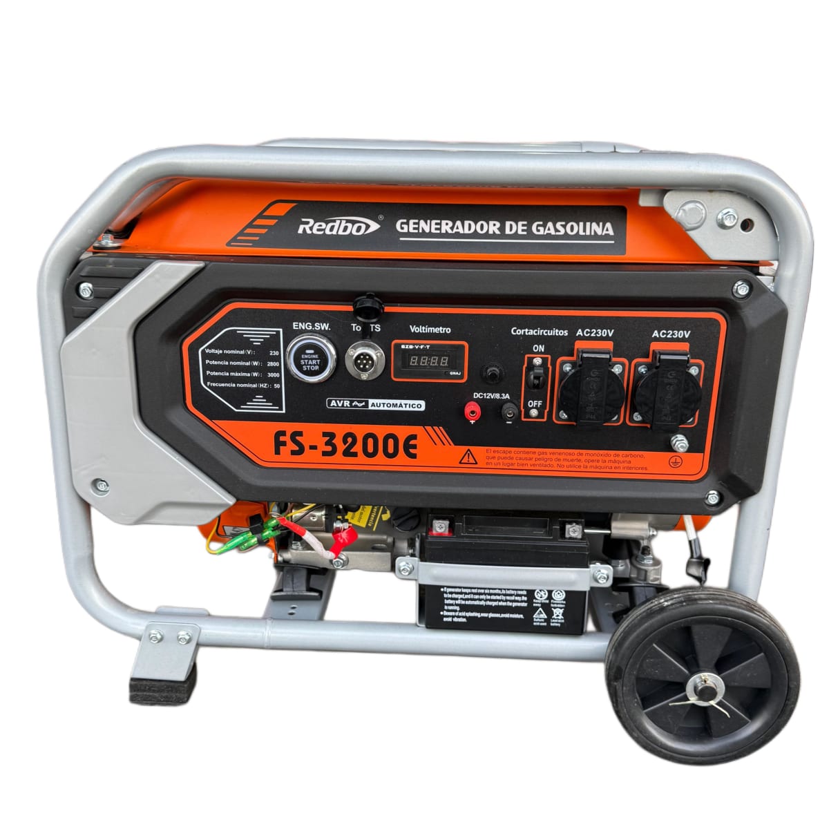 Generador Electrico Bencinero 3200w Con ATS Incluido FS-3200E REDBO3