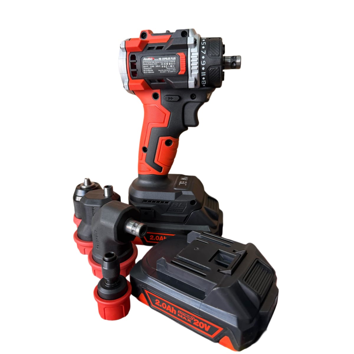 Atronillador Multifuncional Inalambrico Cabezas Intercambiables 20v 5en1 RB-20PBLSS Pluss7