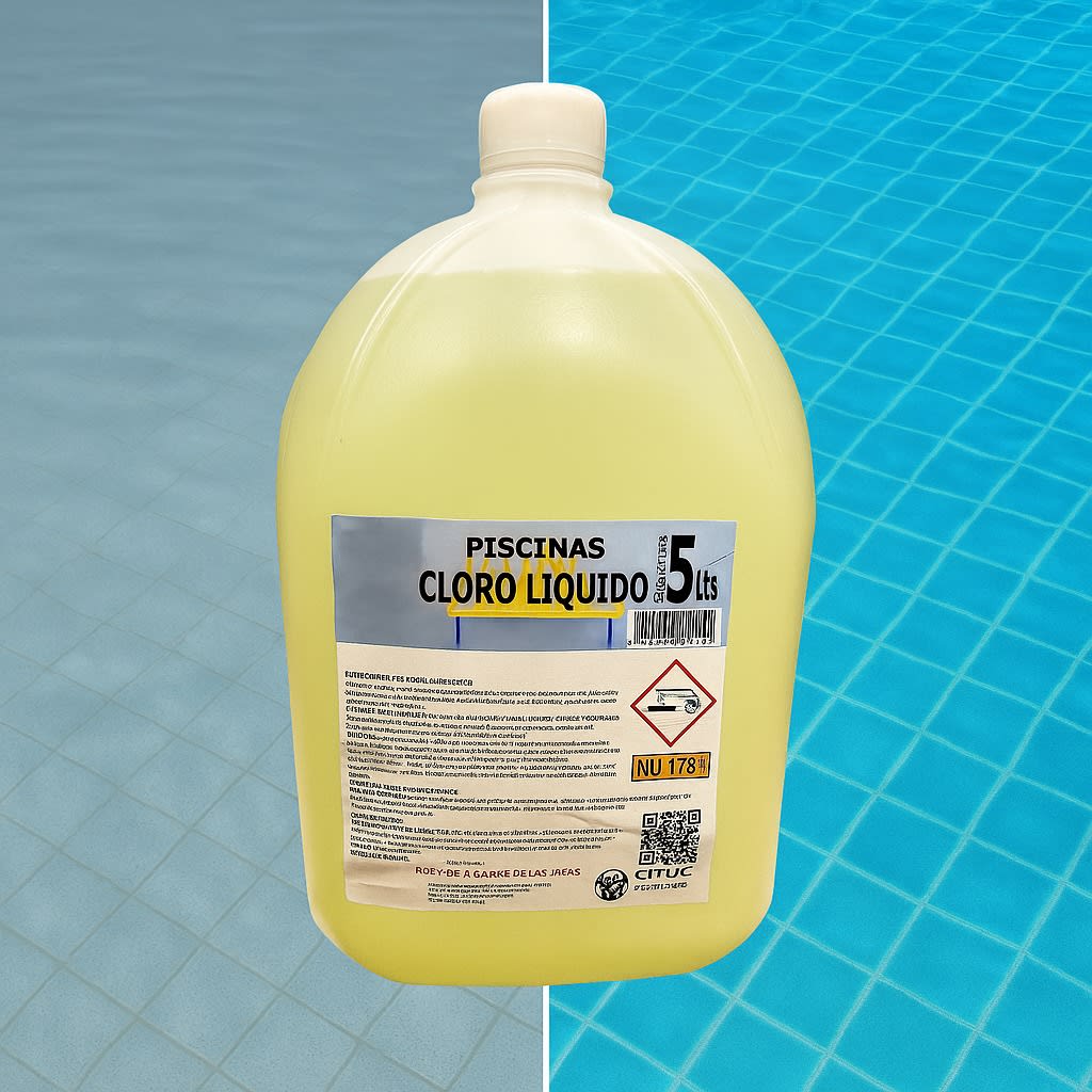 Cloro Liquido Para Piscina Bidon 5 Litros Dideval 0
