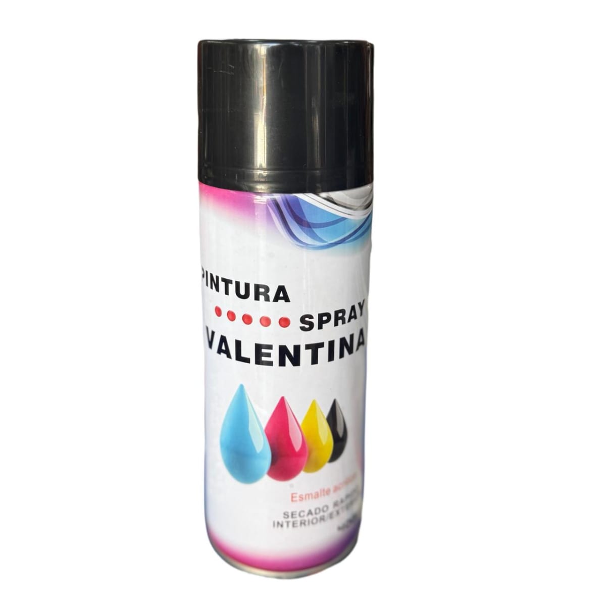 Pintura En Spray Color Negro Opaco Valentina 400ml2