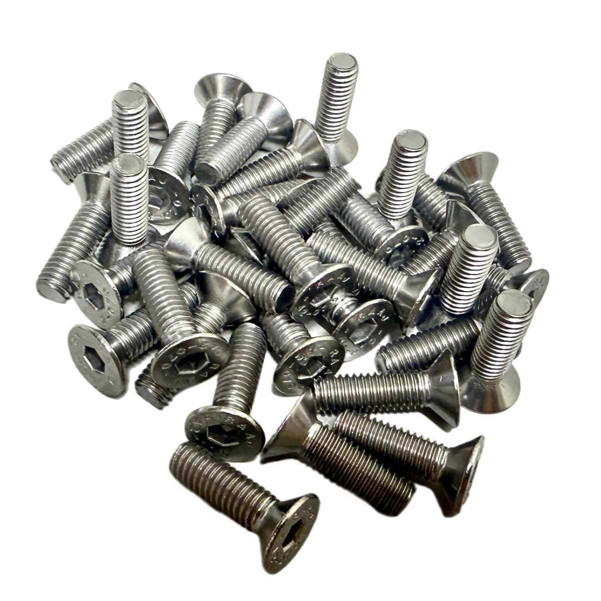 Perno Parker Plano 6x20mm INOX 304 Pack 25 UND Cabeza Plana 0