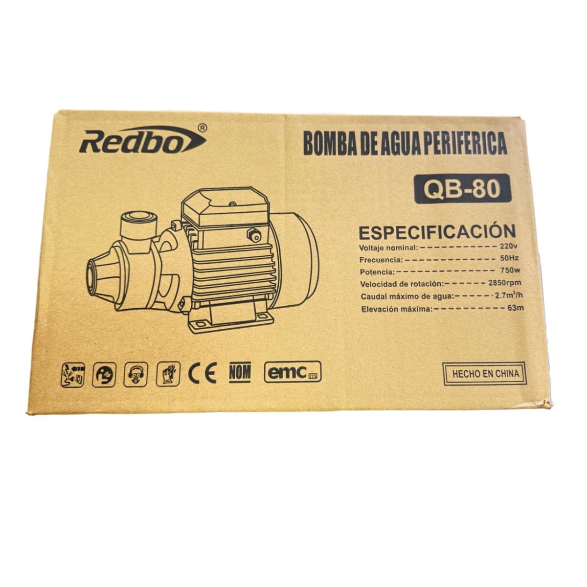Bomba De Agua Periferica 0.5hp 30l/min 220v 370w1