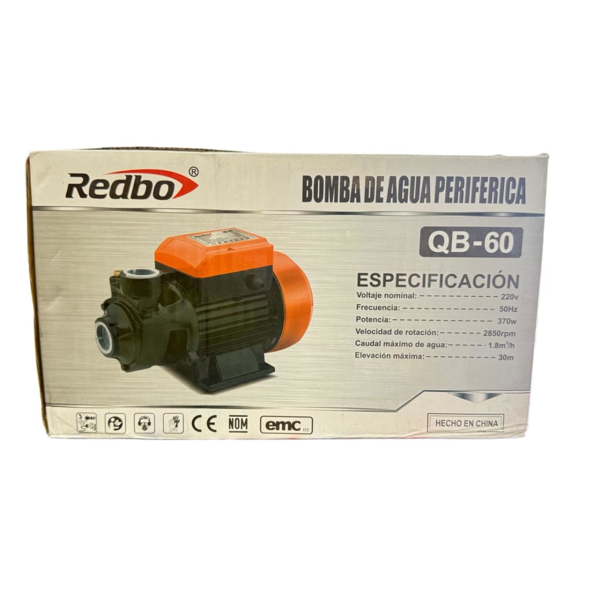 Bomba De Agua Periferica 0.5hp 30l/min 220v 370w 2