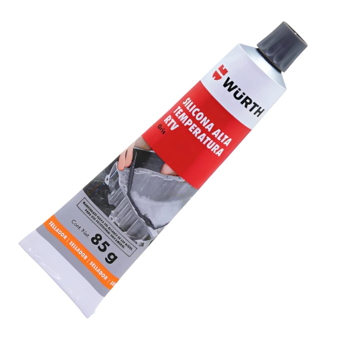 Silicona Alta Temperatura Rtv Wurth Negro 85 GRS4