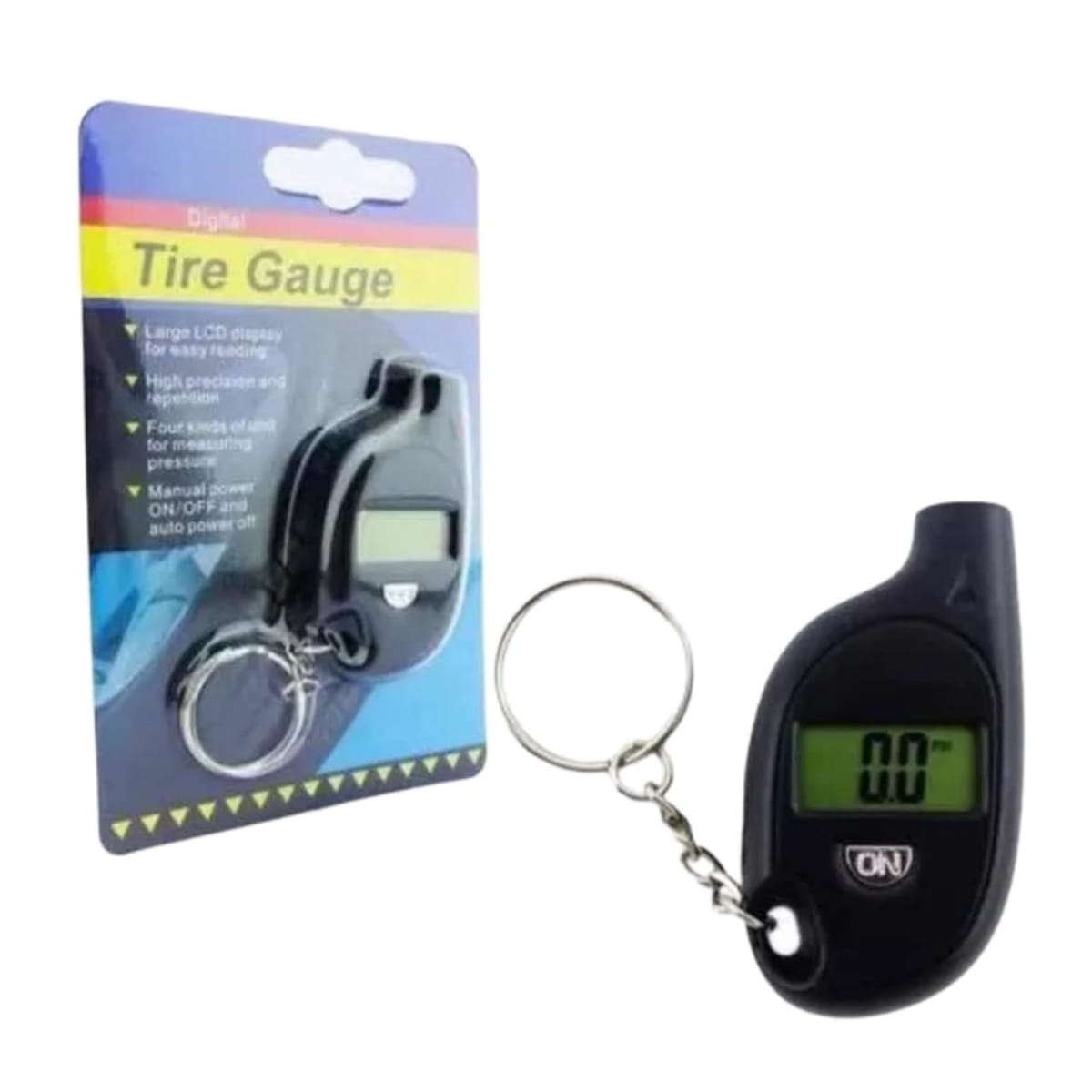 Medidor Presion Aire Calibrador Digital Para Neumatico Llavero4