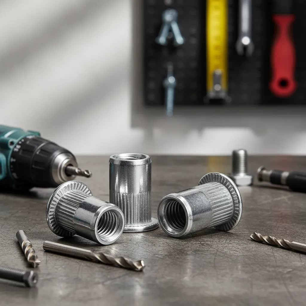 Tuerca Remachable Hilo 3/8 Hierro Pack 10 Und Fierro Zincado2