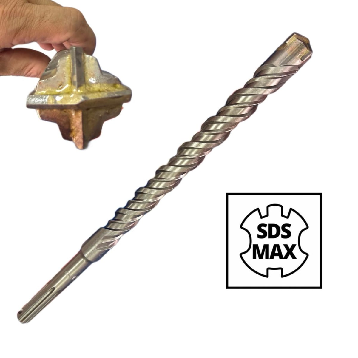 Broca Para Concreto Y Hormigon 28x400mm Sds-max 4 Puntas3