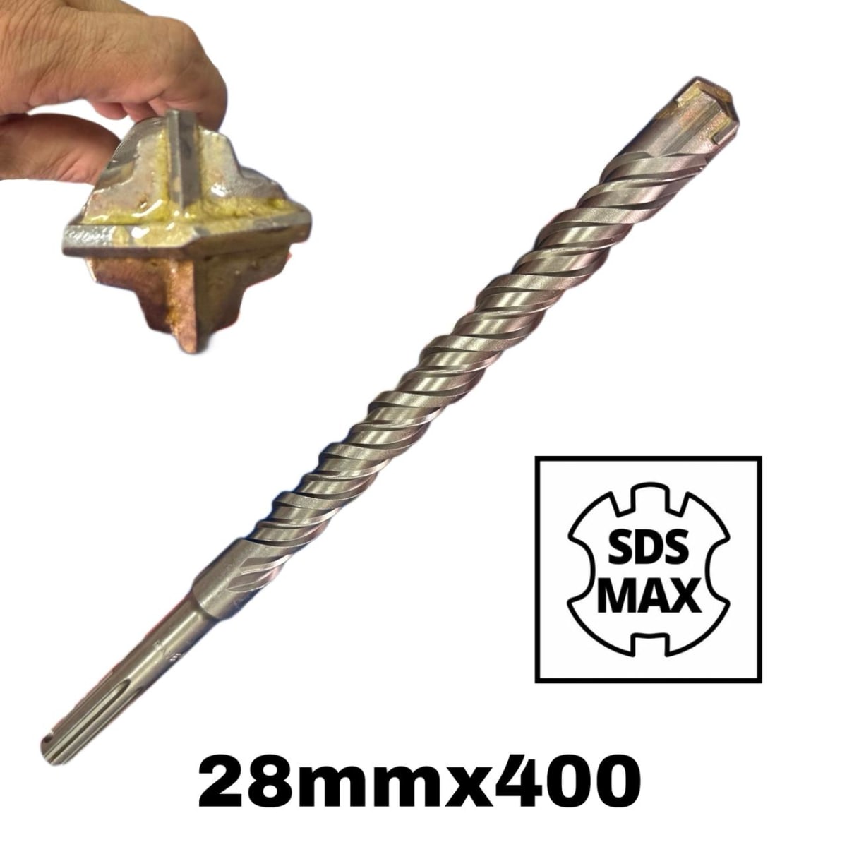 Broca Para Concreto Y Hormigon 28x400mm Sds-max 4 Puntas 0