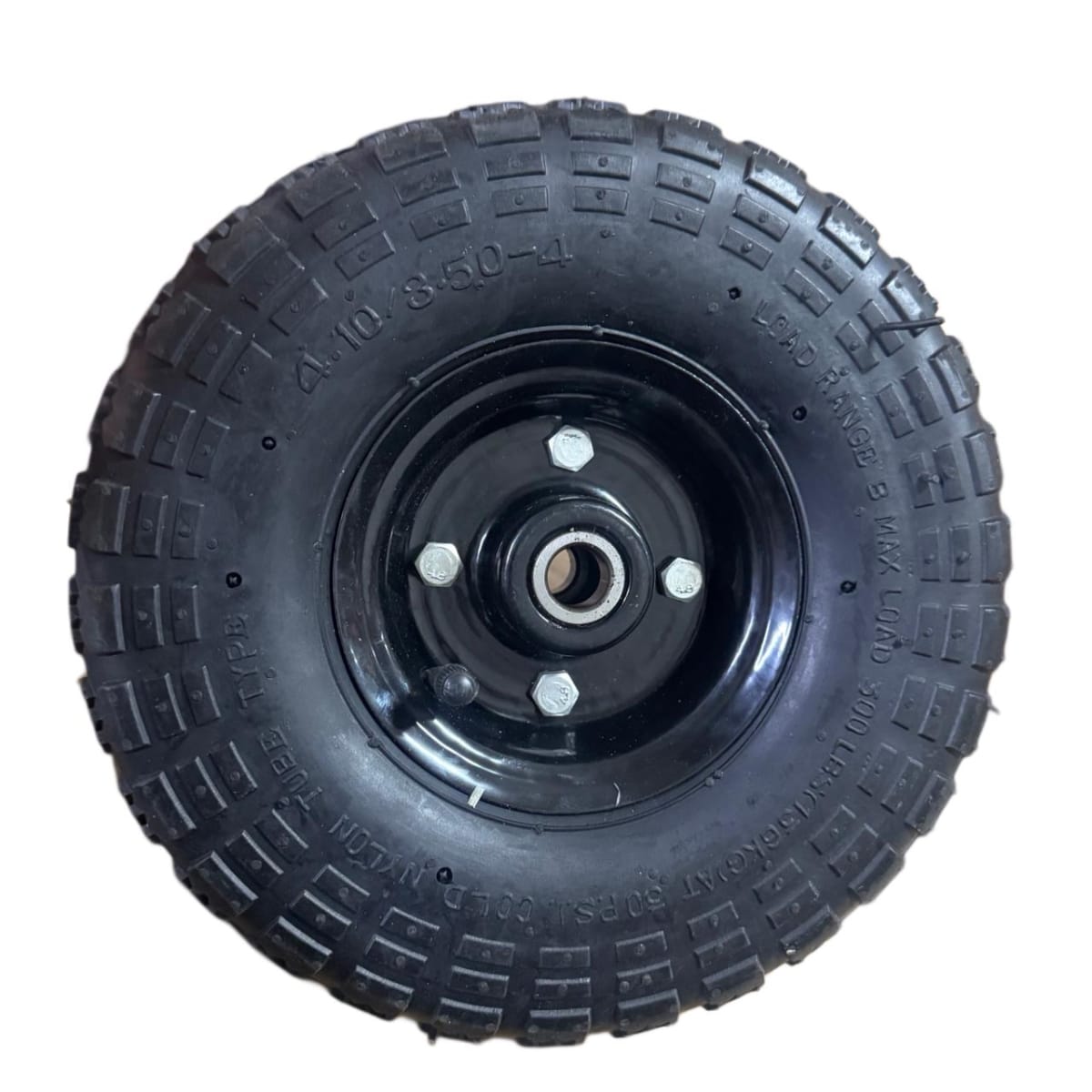 Rueda Neumatica Para Yegua 10pulg Con Camara y Rodamientos 0