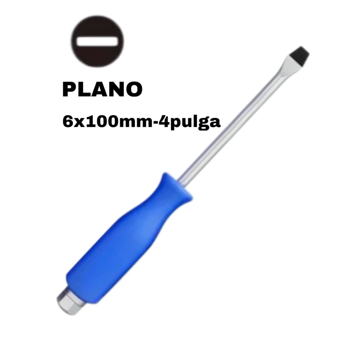 Destornillador De Golpe Mango Azul Cruz y/o Plano6
