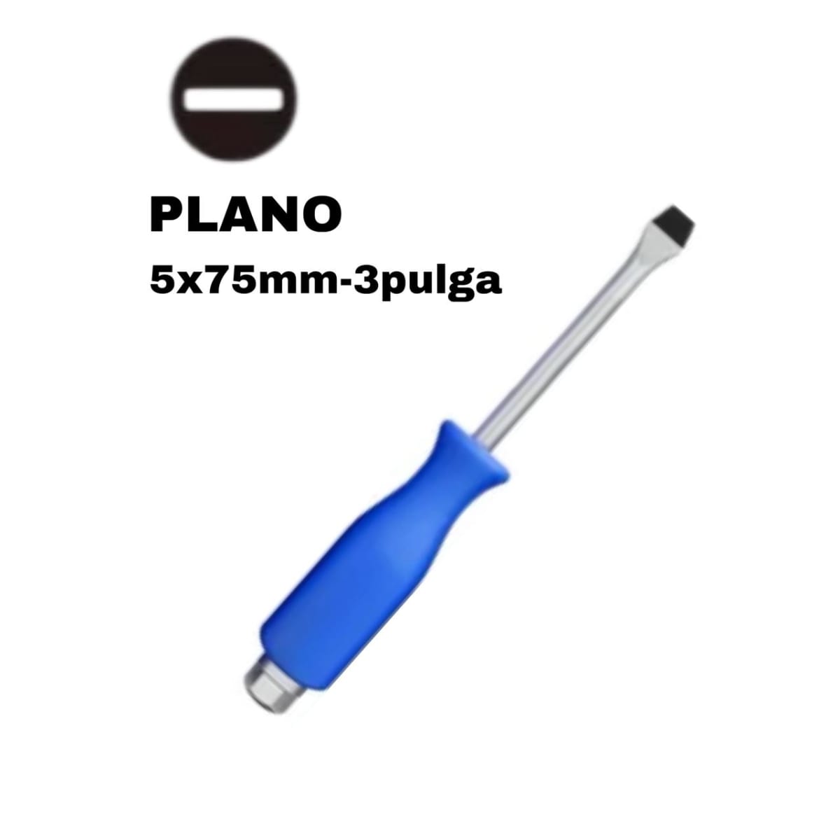 Destornillador De Golpe Mango Azul Cruz y/o Plano5