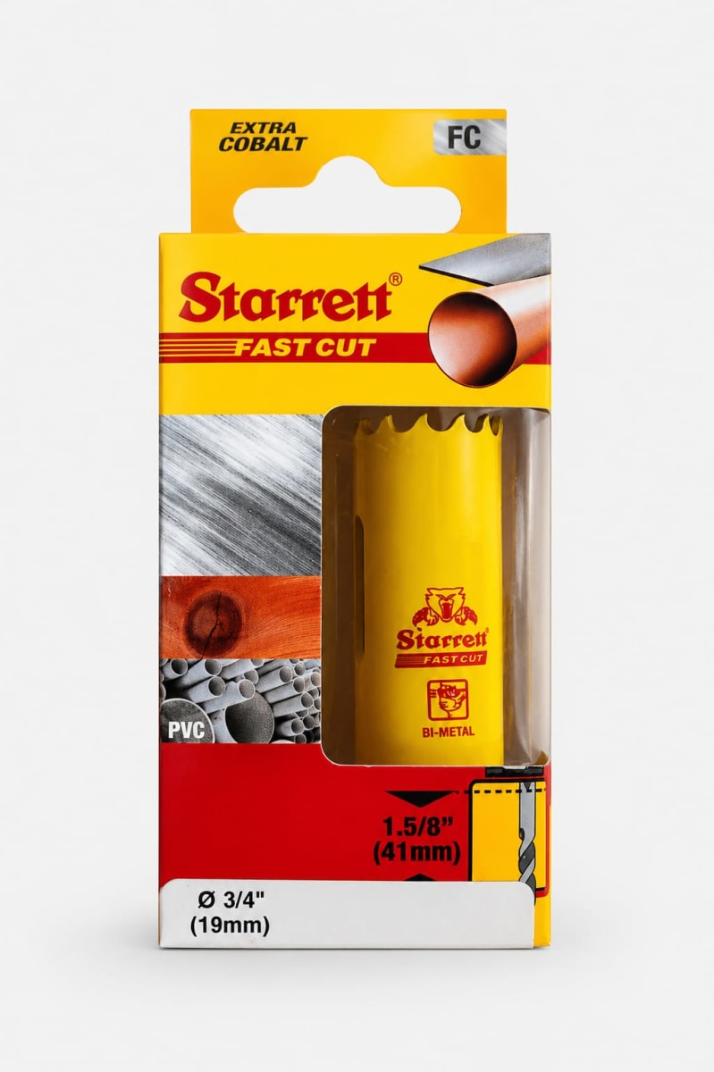 Sierra Copa Bimetal 19mm 3/4 Starrett Extra Cobalto3