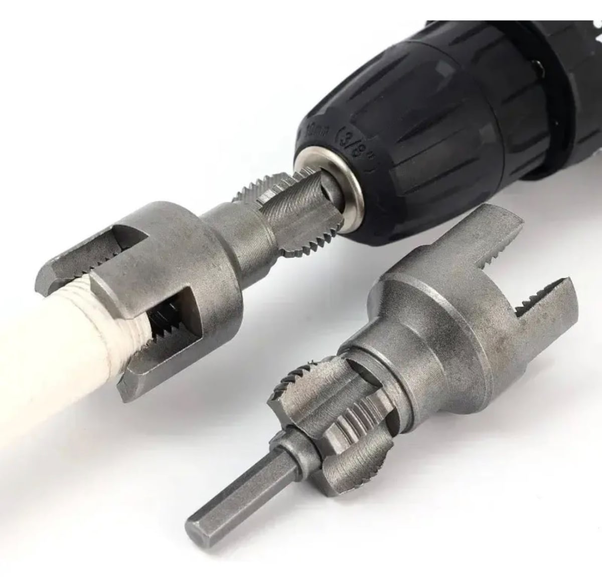 Kit Terraja Rosca Tubo PPR 1/2 Y 3/4 Para Taladro HI-HE3