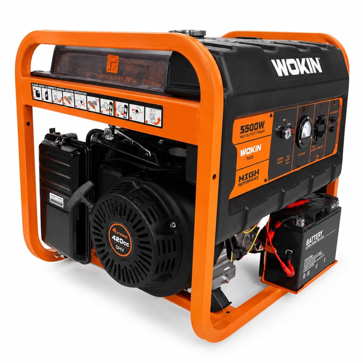 GENERADOR ELECTRICO 8000W GASOLINA WOKIN BENCINERO5