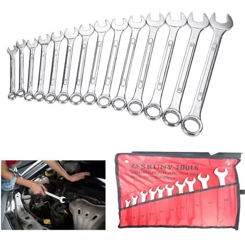 Set De Llaves Punta Corona 10pc 8-24mm Con Coleto SRUNVTOOLS2